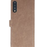 Luxe Portemonnee Hoesje voor Samsung Galaxy A70 Grijs