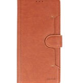 Estuche billetera de lujo para Samsung Galaxy A51 Marrón