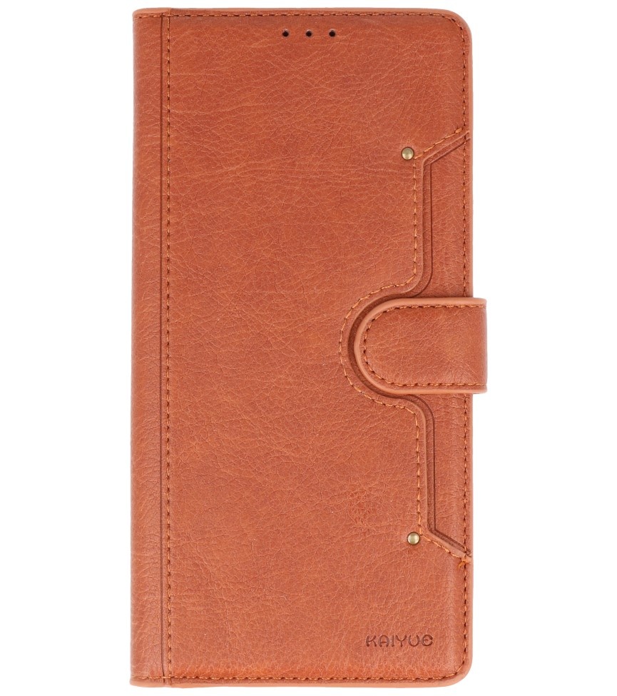 Luxus-Brieftasche für Samsung Galaxy A51 Brown