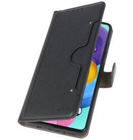 Etui Portefeuille de Luxe pour Samsung Galaxy A71 Noir