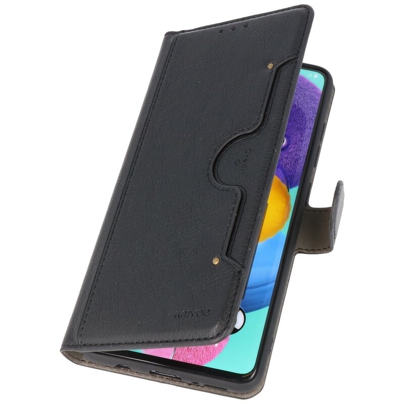 Luxury Wallet Case for Samsung Galaxy A71 Black