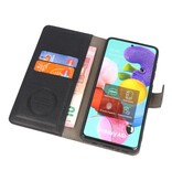 Etui Portefeuille de Luxe pour Samsung Galaxy A71 Noir