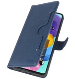 Etui Portefeuille de Luxe pour Samsung Galaxy A71 Marine
