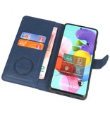 Etui Portefeuille de Luxe pour Samsung Galaxy A71 Marine