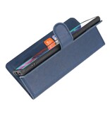 Etui Portefeuille de Luxe pour Samsung Galaxy A71 Marine