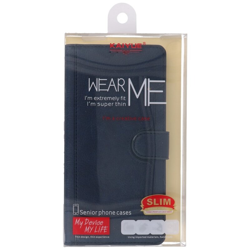 Luxury Wallet Case for Samsung Galaxy A71 Navy