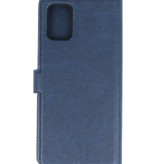 Luxus Brieftasche Fall für Samsung Galaxy A71 Navy