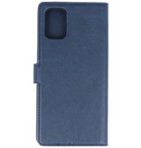 Custodia a portafoglio di lusso per Samsung Galaxy A71 Navy