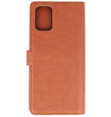 Custodia a portafoglio di lusso per Samsung Galaxy A71 marrone