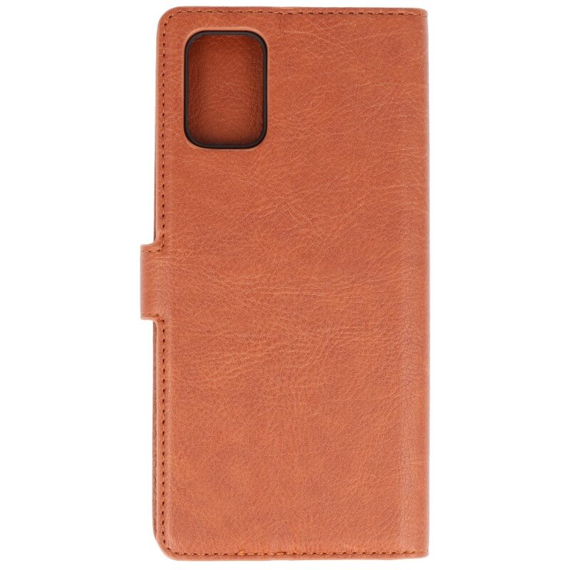 Luxus-Brieftasche für Samsung Galaxy A71 Brown
