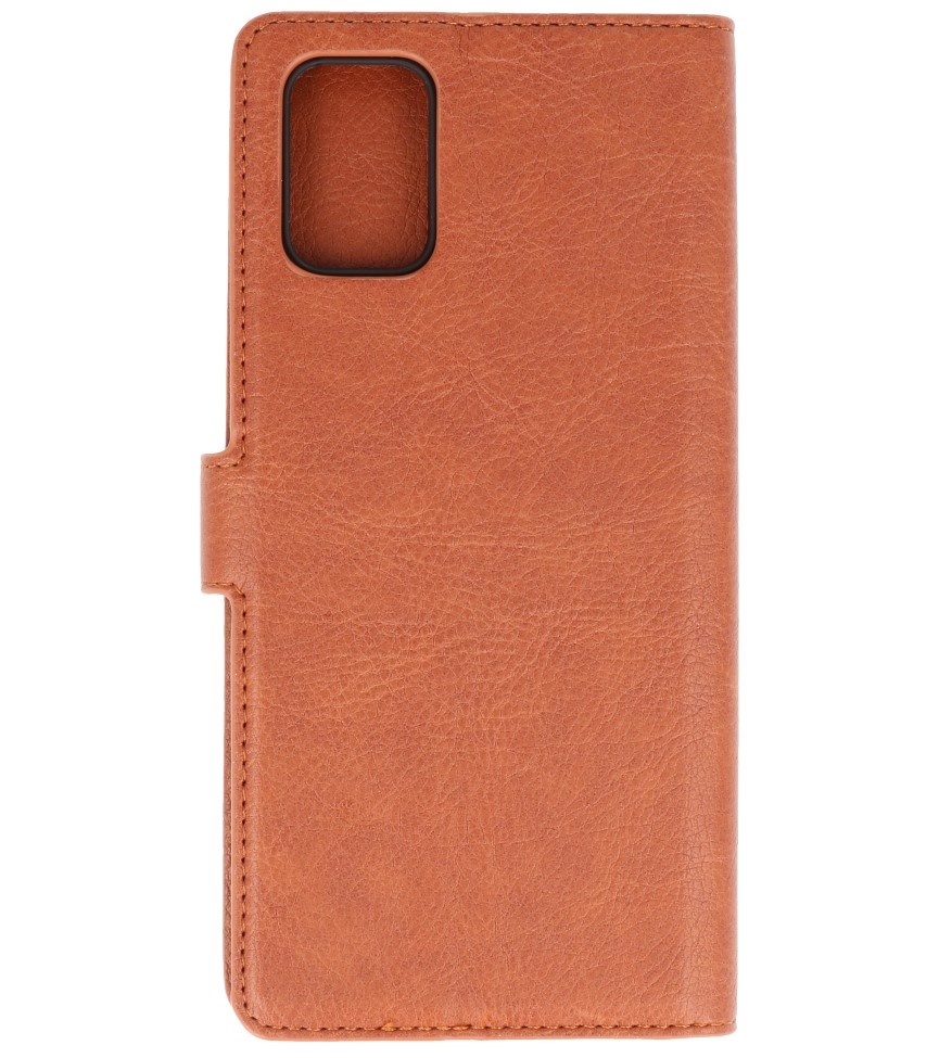 Luksus tegnebog til Samsung Galaxy A71 Brown