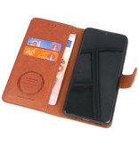 Estuche billetera de lujo para Samsung Galaxy S20 Marrón