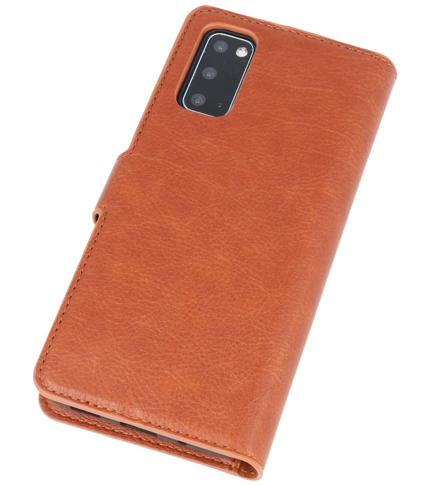 Luxus Brieftasche Fall für Samsung Galaxy S20 Brown