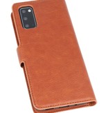 Custodia a portafoglio di lusso per Samsung Galaxy S20 marrone