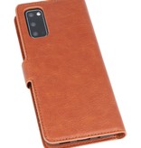 Etui Portefeuille de Luxe pour Samsung Galaxy S20 Marron