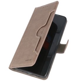 Etui Portefeuille de Luxe pour Samsung Galaxy S20 Gris