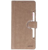 Custodia a portafoglio di lusso per Samsung Galaxy S20 grigia