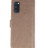 Funda billetera de lujo para Samsung Galaxy S20 gris