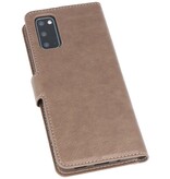 Luxe Portemonnee Hoesje voor Samsung Galaxy S20 Grijs