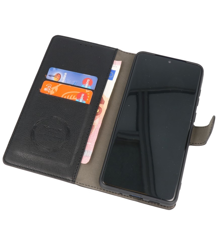 Etui Portefeuille de Luxe pour Samsung Galaxy S20 Plus Noir