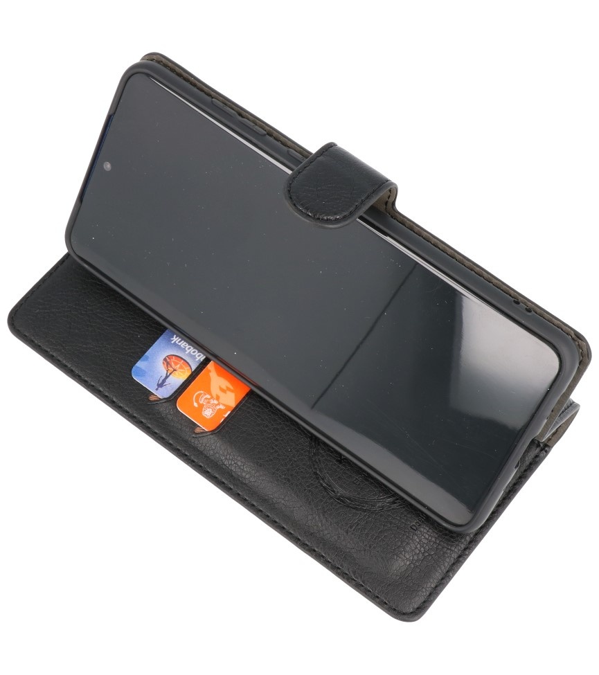 Luxus Brieftasche Hülle für Samsung Galaxy S20 Plus Schwarz