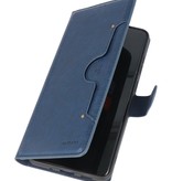 Estuche billetera de lujo para Samsung Galaxy S20 Plus Azul marino