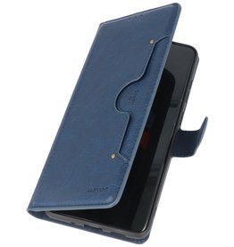 Estuche billetera de lujo para Samsung Galaxy S20 Plus Azul marino