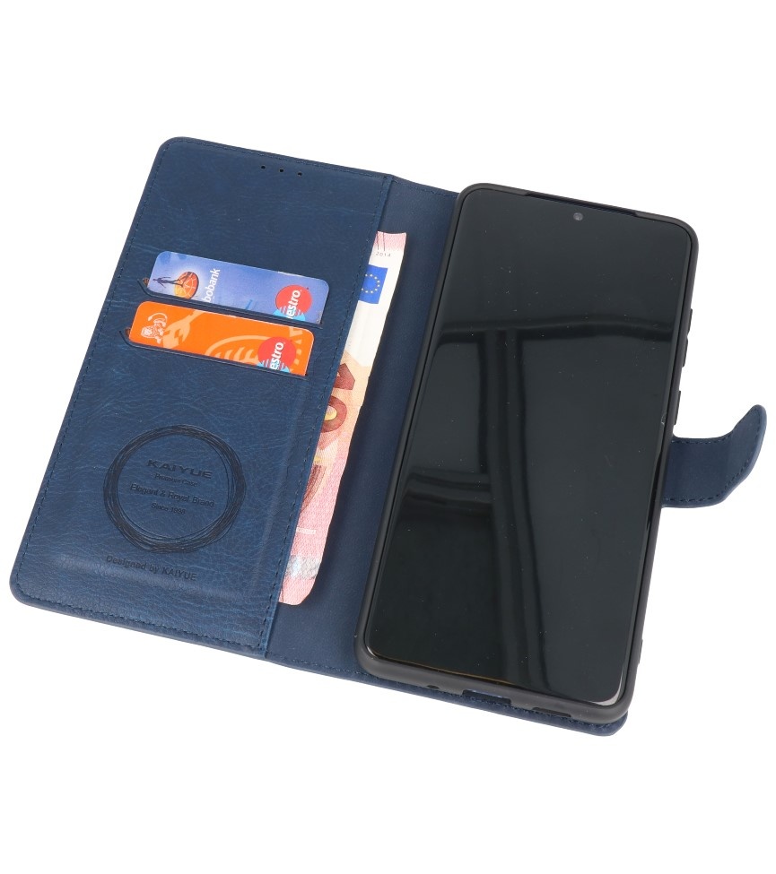 Luxury Wallet Case for Samsung Galaxy S20 Plus Navy