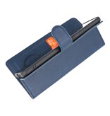 Estuche billetera de lujo para Samsung Galaxy S20 Plus Azul marino