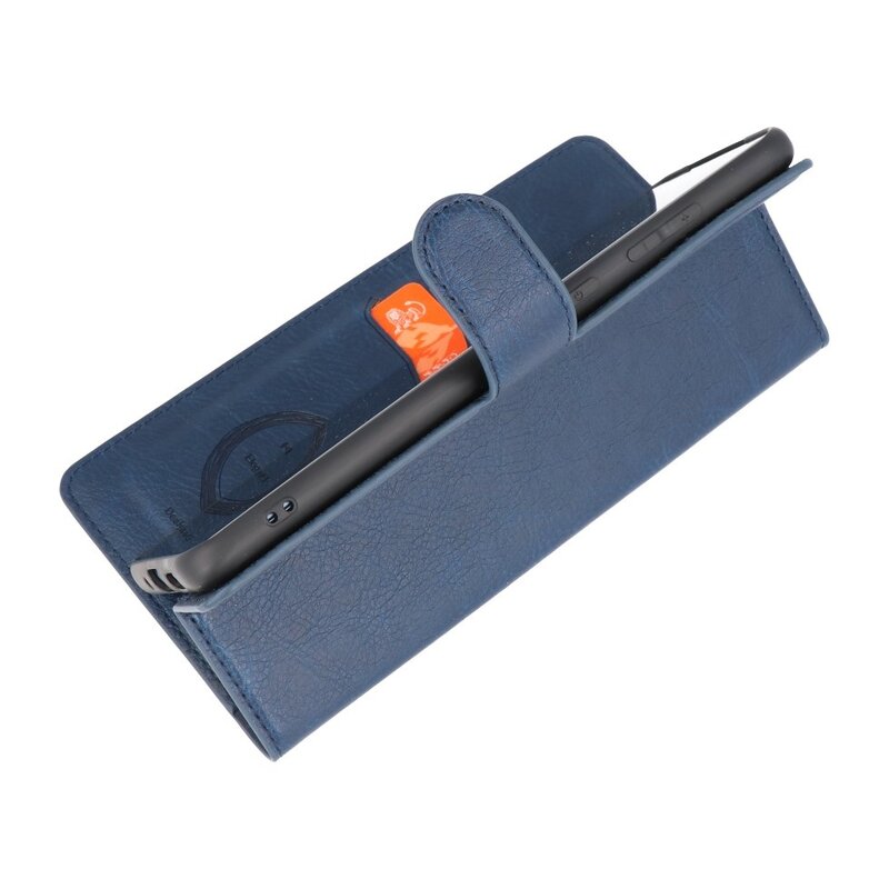 Estuche billetera de lujo para Samsung Galaxy S20 Plus Azul marino