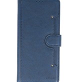 Estuche billetera de lujo para Samsung Galaxy S20 Plus Azul marino