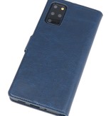 Estuche billetera de lujo para Samsung Galaxy S20 Plus Azul marino