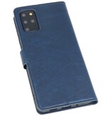 Estuche billetera de lujo para Samsung Galaxy S20 Plus Azul marino