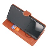 Estuche billetera de lujo para Samsung Galaxy S20 Plus Marrón