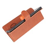 Estuche billetera de lujo para Samsung Galaxy S20 Plus Marrón