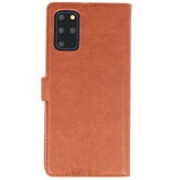 Estuche billetera de lujo para Samsung Galaxy S20 Plus Marrón