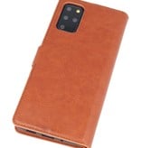 Étui Portefeuille de Luxe pour Samsung Galaxy S20 Plus Marron