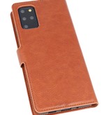 Estuche billetera de lujo para Samsung Galaxy S20 Plus Marrón