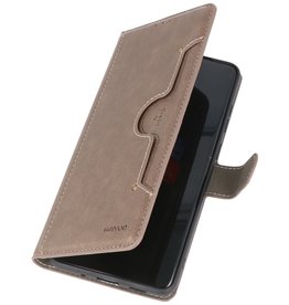 Estuche billetera de lujo para Samsung Galaxy S20 Plus gris