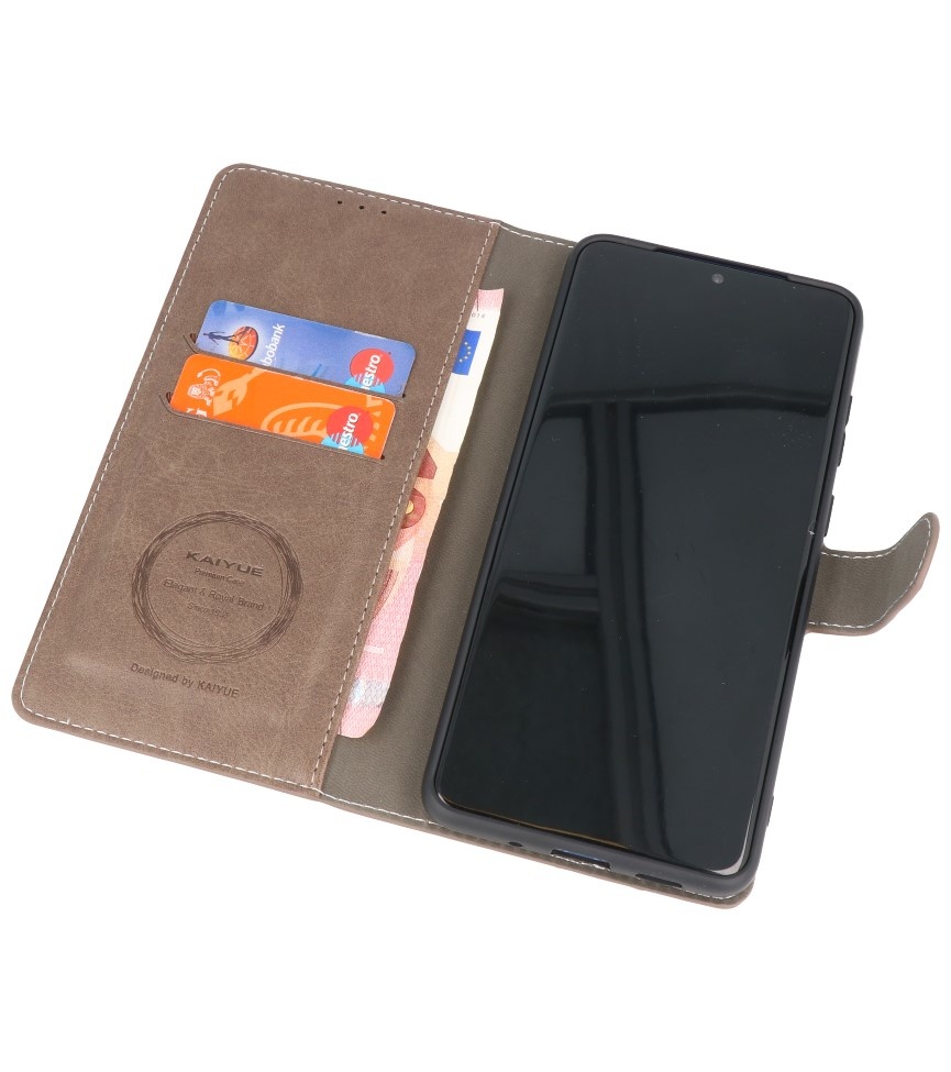 Luxury Wallet Case for Samsung Galaxy S20 Plus Gray