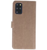 Luxe Portemonnee Hoesje voor Samsung Galaxy S20 Plus Grijs