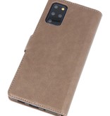 Estuche billetera de lujo para Samsung Galaxy S20 Plus gris