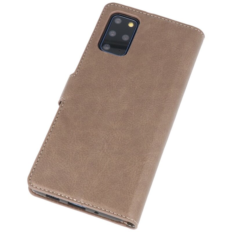 Luxus Brieftasche Hülle für Samsung Galaxy S20 Plus Grau