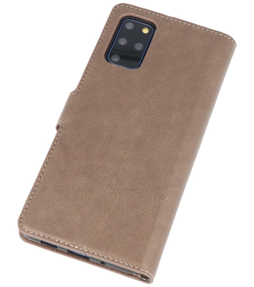 Etui Portefeuille de Luxe pour Samsung Galaxy S20 Plus Gris