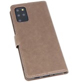 Luxe Portemonnee Hoesje voor Samsung Galaxy S20 Plus Grijs