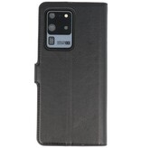 Luxus Brieftasche Hülle für Samsung Galaxy S20 Ultra Black
