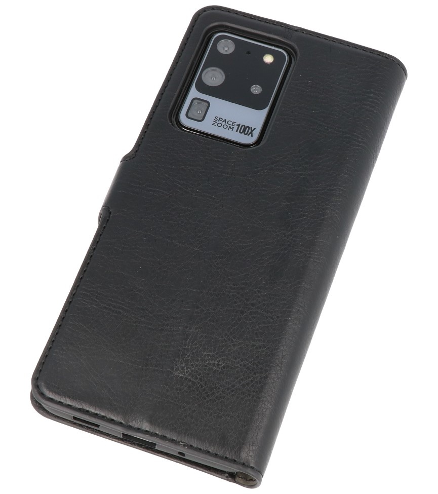 Luxury Wallet Case for Samsung Galaxy S20 Ultra Black