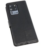 Custodia a portafoglio di lusso per Samsung Galaxy S20 Ultra nera