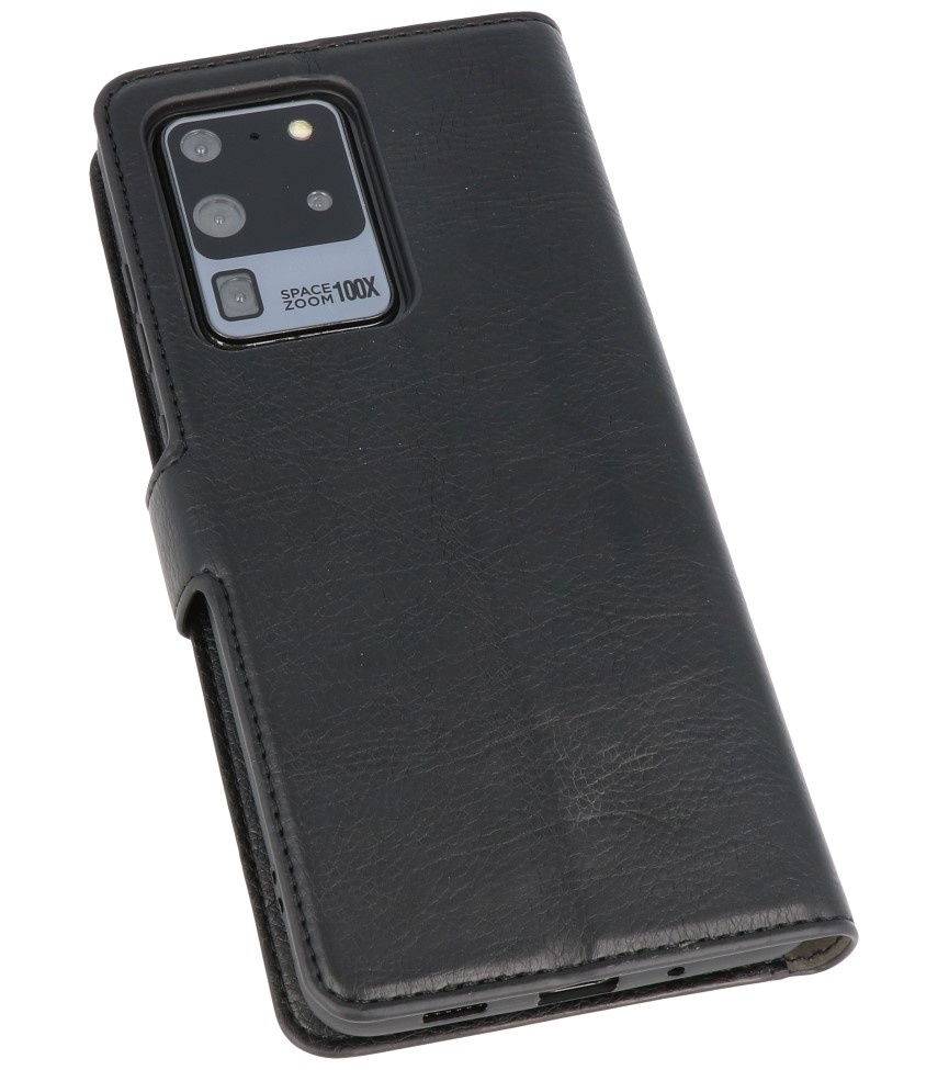 Luxury Wallet Case for Samsung Galaxy S20 Ultra Black