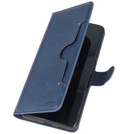 Étui portefeuille de luxe pour Samsung Galaxy S20 Ultra Navy